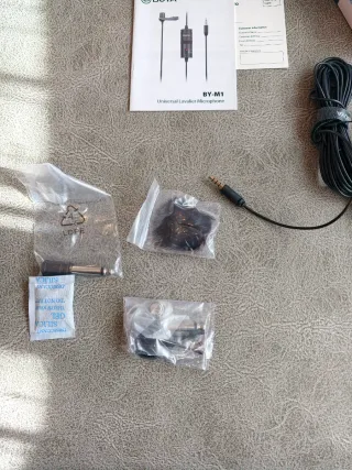 Micrófono Lavalier BOYA Negro Smartphone/Cámaras