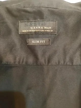 Camisa elegante chico negra