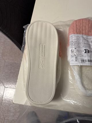 pantofole Home rosa e bianche Tg 38