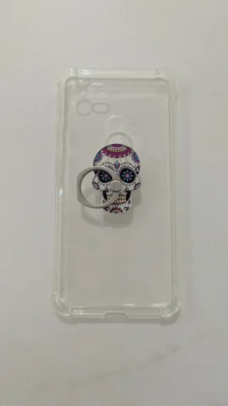 5 fundas móvil Pixel 6 XL transparente y negra