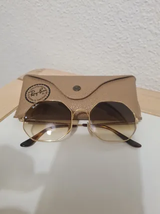 Gafas de Sol Ray-Ban Octagonales Doradas