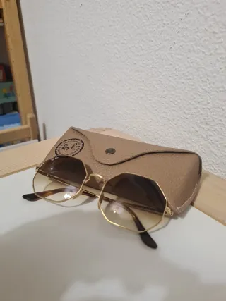 Gafas de Sol Ray-Ban Octagonales Doradas