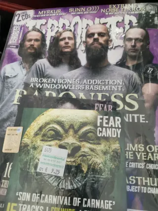 Rivista musica TERRORIZER 2015 con 2 Cd nuova