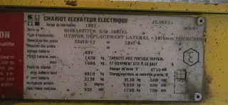 Toro eléctrico HYSTER J2.50XL