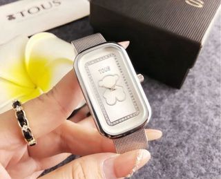 Reloj Tous Oso Plata y Blanco