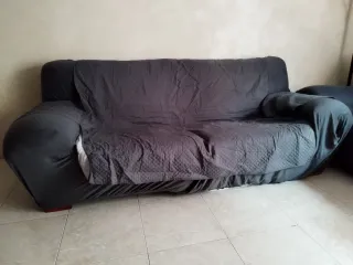 Sofás de tela grises