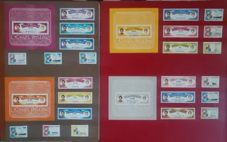 Colección sellos boda Carlos y Diana 1981