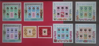 Colección sellos boda Carlos y Diana 1981