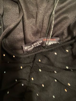 Vestido negro con brillos de fiesta talla S nuevo