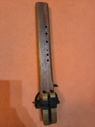 Flauta Nativa Doble de kaoba brasileña