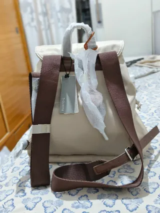 Mochila Parfois Beige y Marrón Nueva