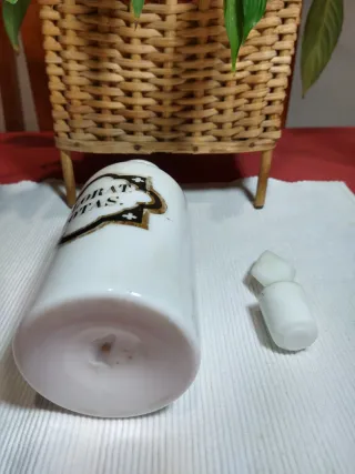 Frasco Bote Farmacia Antiguo Opalina s.XIX-XX