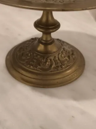 Candelabros bronce dorado antiguos