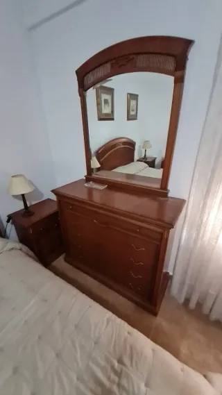 Conjunto dormitorio matrimonio madera