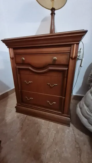 Conjunto dormitorio matrimonio madera