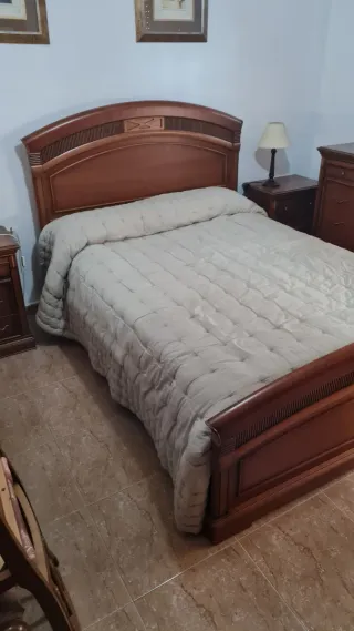 Conjunto dormitorio matrimonio madera