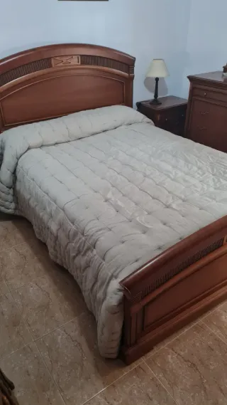 Conjunto dormitorio matrimonio madera