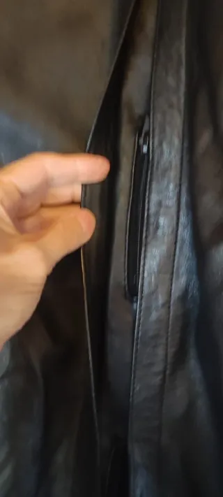 Chaqueta de piel hombre negra. Oferta Hoy!