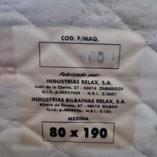 Colchón Relax Lujo 160x190 (2x80x190)