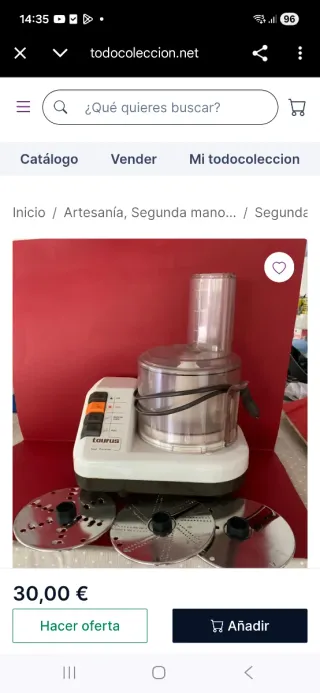 Robot Cocina Taurus FP1 Nuevo