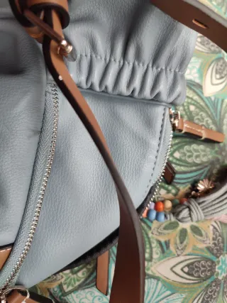 Mochila Parfois gris y marrón