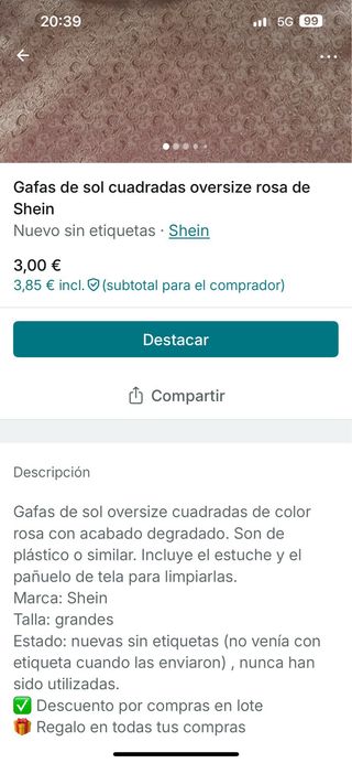 Conjunto di abbigliamento donna 8 capi e occhiali da sole di Zara