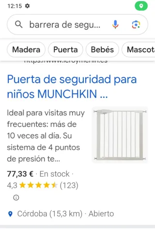 Barrera de seguridad Munchkin Maxi-Secure