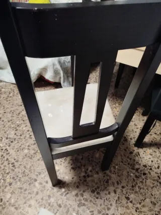 Sillas de comedor negras (4 unidades)