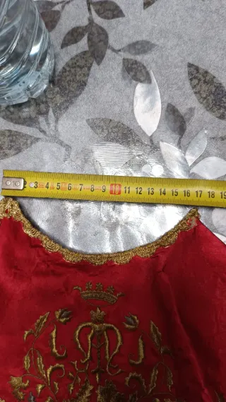 Manto Virgen del Pilar bordado a mano