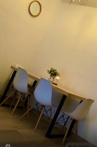 Mesa Comedor + 4 Sillas Diseño Nórdico