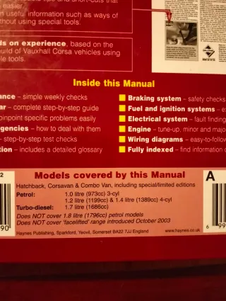 Haynes - Opel Corsa