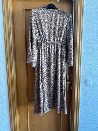 Vestido estampado animal con brillos