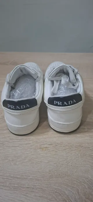 Zapatillas Prada Downtown Piel Blanco y Negro