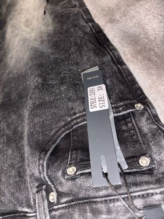 Pantalón Amiri flaredNegro Gris Estrellas talla 48