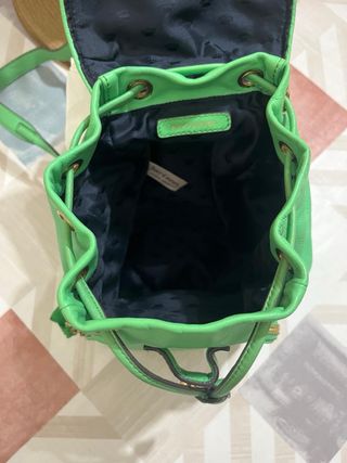 Bolso Mochila Juicy Couture Verde Dorado