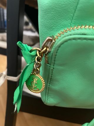Bolso Mochila Juicy Couture Verde Dorado