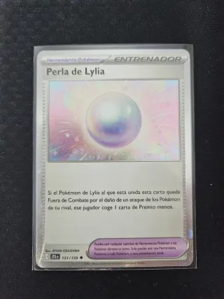 Carta pokemon Perla de Lylia entrenador