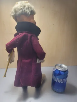 Antiguo juguete payaso fumador años 60