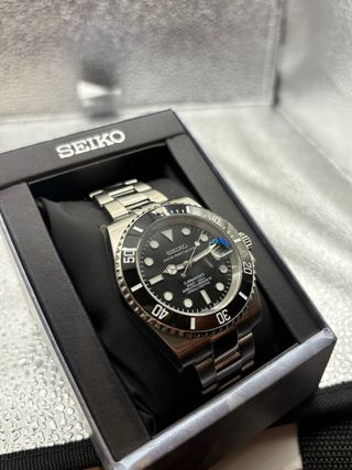 Seiko mod Submariner 40mm Negro