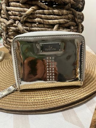 Monedero Swarovski Plateado
