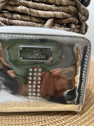Monedero Swarovski Plateado
