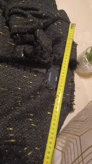 Chaqueta Mango Negra y Dorada