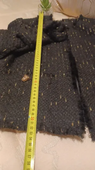 Chaqueta Mango Negra y Dorada