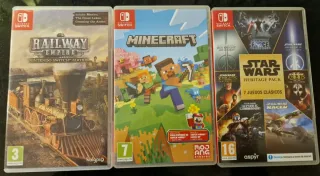 Juegos Nintendo Switch: Star Wars, Minecraft, Rail