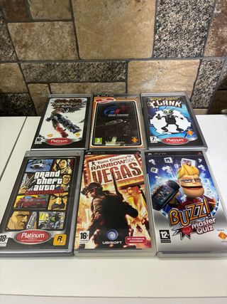 Lote 6 Giochi PSP: Gran Turismo, GTA, Buzz, ecc.