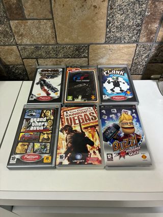 Lote 6 Giochi PSP: Gran Turismo, GTA, Buzz, ecc.