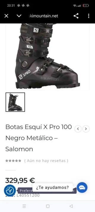 Botas Esquí Salomon X Pro 100