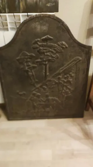 Plancha Hierro Chimenea Decorativa