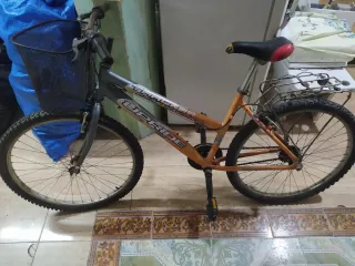 Bicicleta UPRIDE con cesta y portabultos