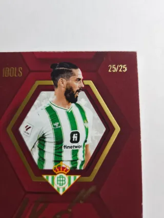 Isco Alarcón autógrafo on card paralelo /25 Betis